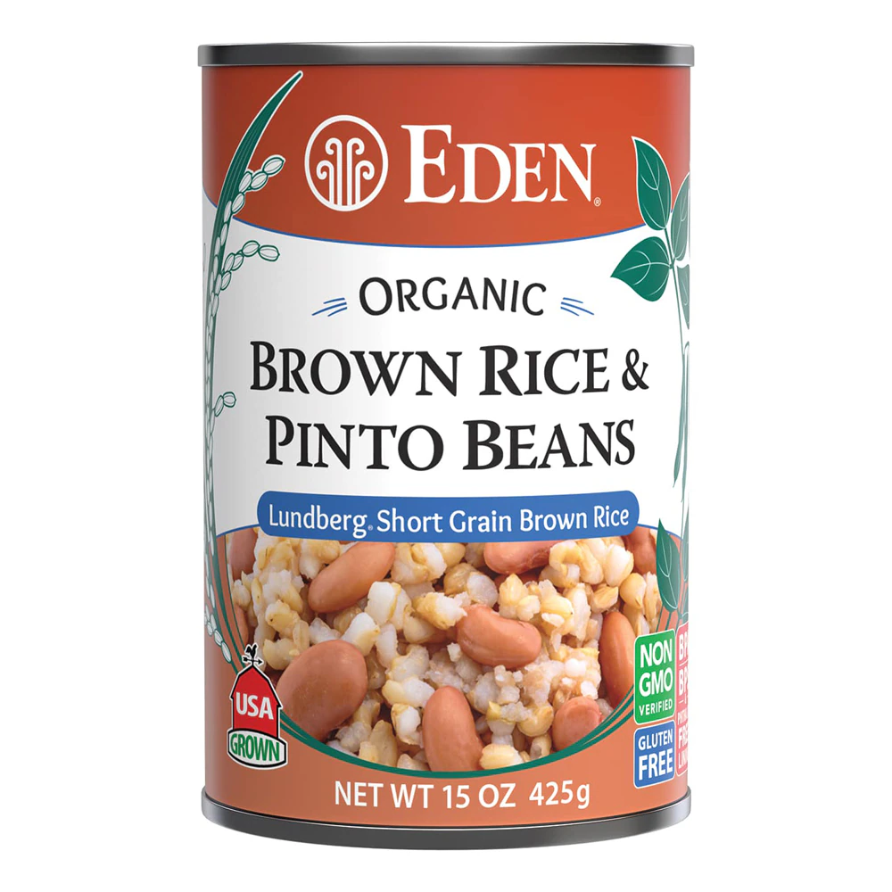 Eden Foods Organic Brown Rice & Pinto Beans -- 15 oz