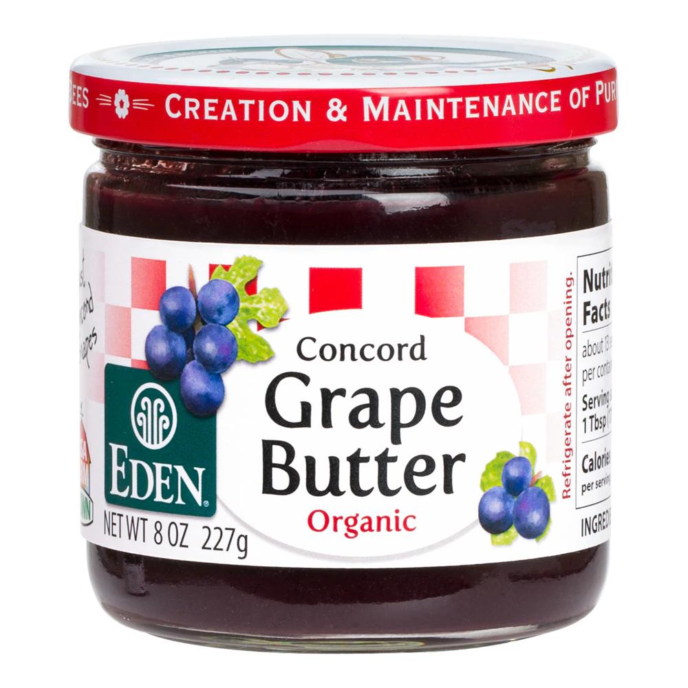 Eden Foods Organic Concord Grape Butter -- 8 oz