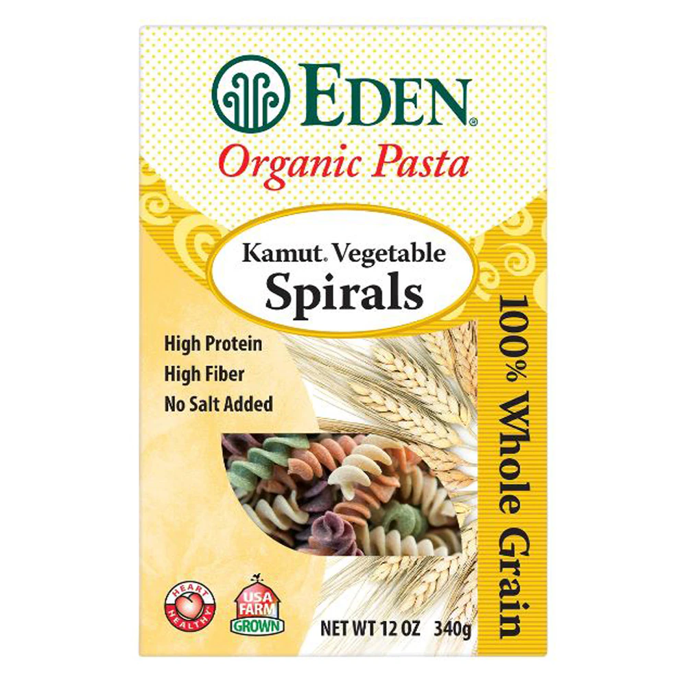 Eden Foods Organic Pasta Kamut Vegetable Spirals -- 12 oz