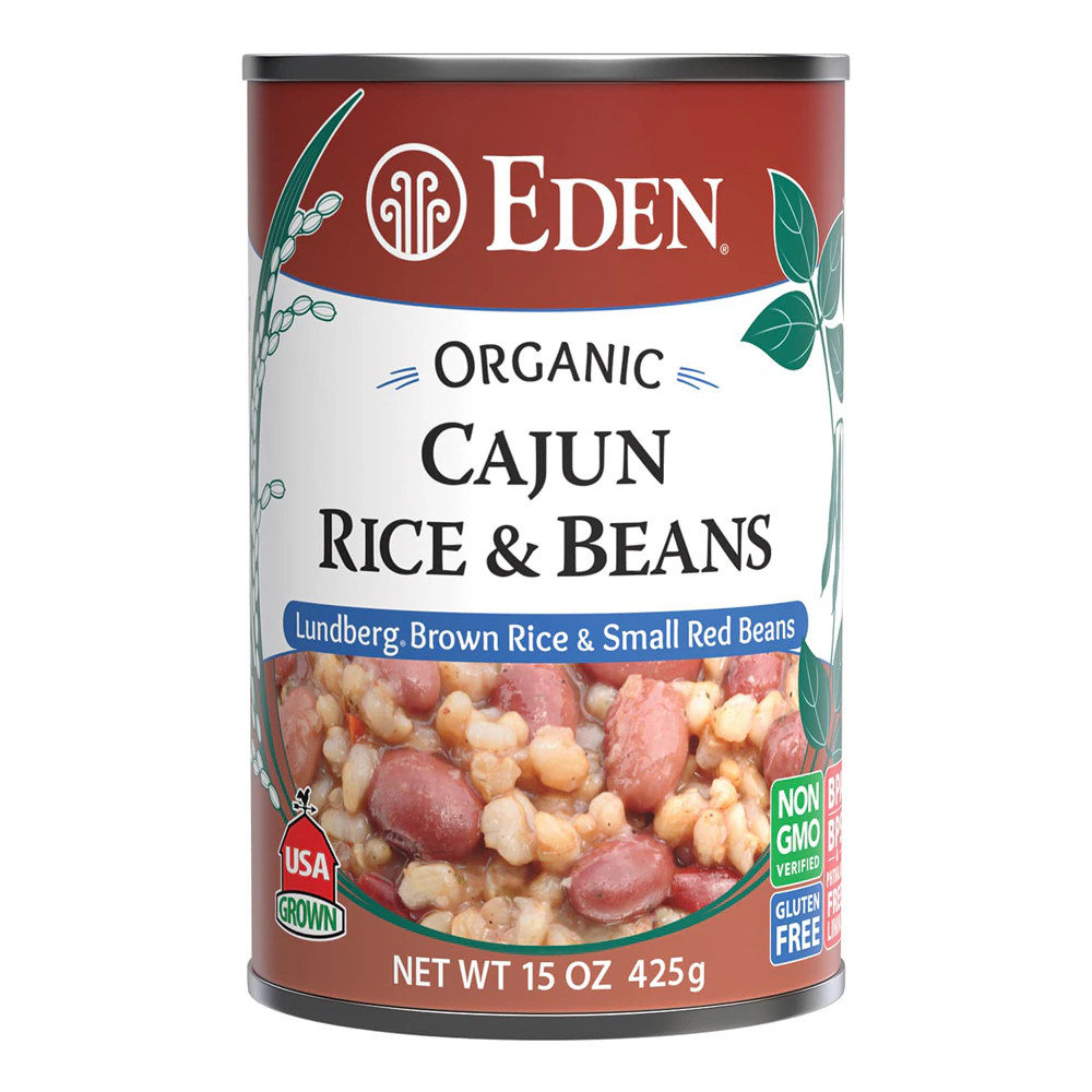 Eden Foods Organic Rice & Beans Cajun Small Red Beans -- 15 oz