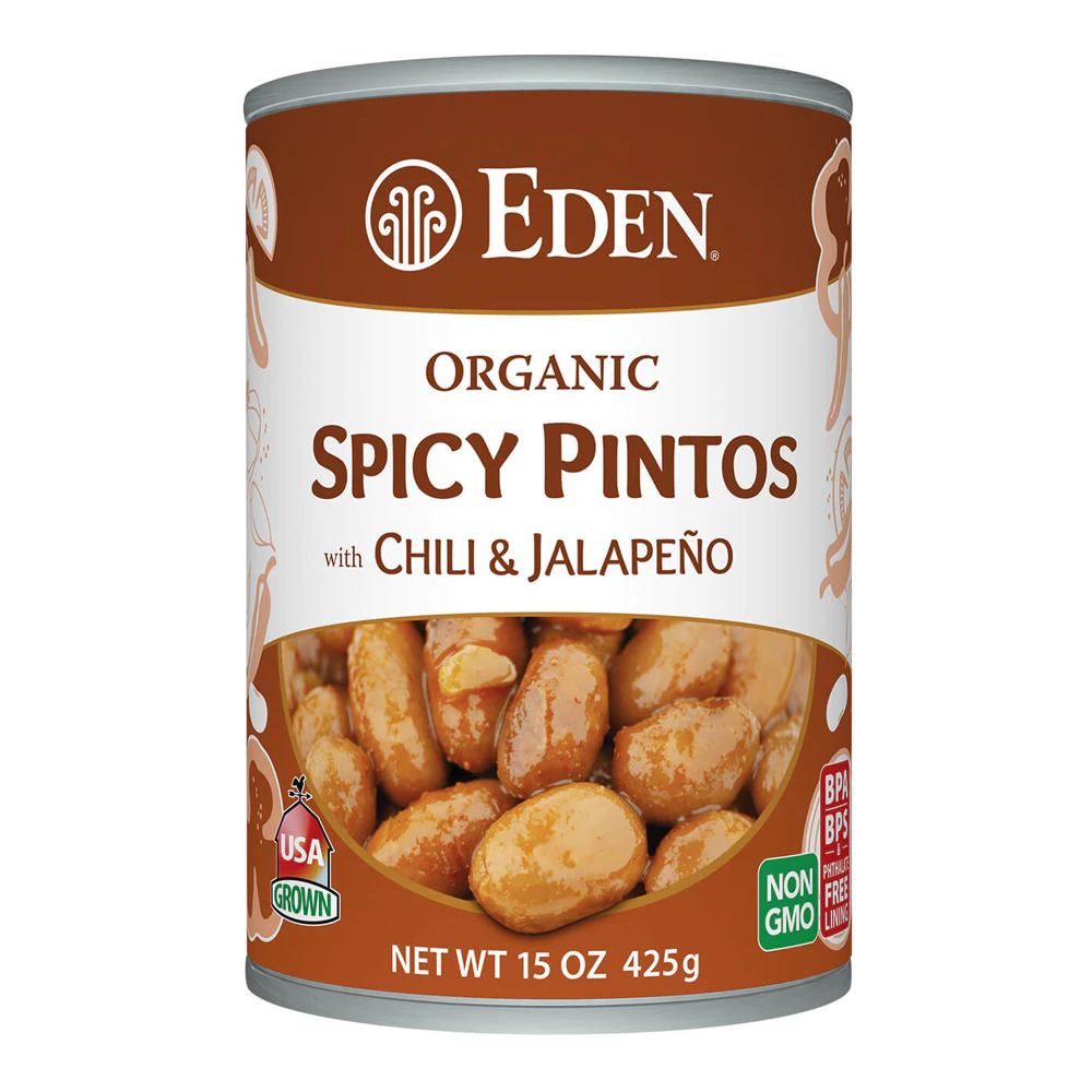 Eden Foods Organic Spicy Pintos Red Chili & Jalapeno -- 15 oz