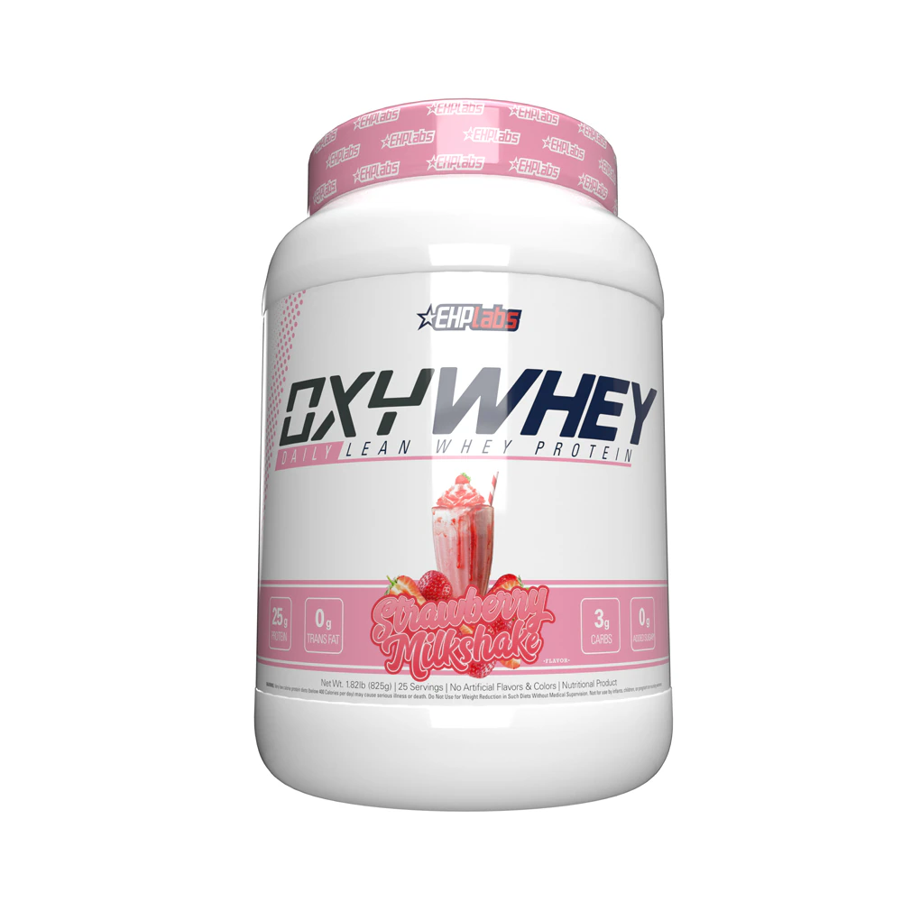EHPLabs OxyWhey Whey Protein Isolate Powder - Meal Replacement Shake Strawberry Milkshake -- 25 Servings
