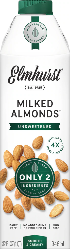 Elmhurst Unsweetened Milked Almonds -- 32 fl oz