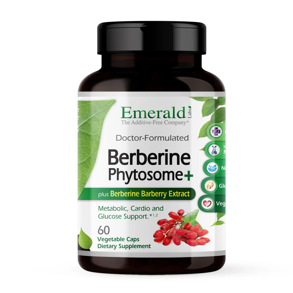 Emerald Labs Berberine Phytosome+ -- 60 Vegetable Caps
