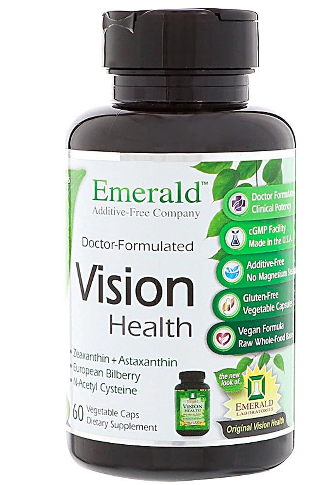 Emerald Labs Vision Health -- 60 Vegetable Capsules