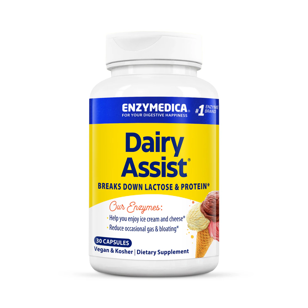 Enzymedica DairyAssist -- 30 Capsules