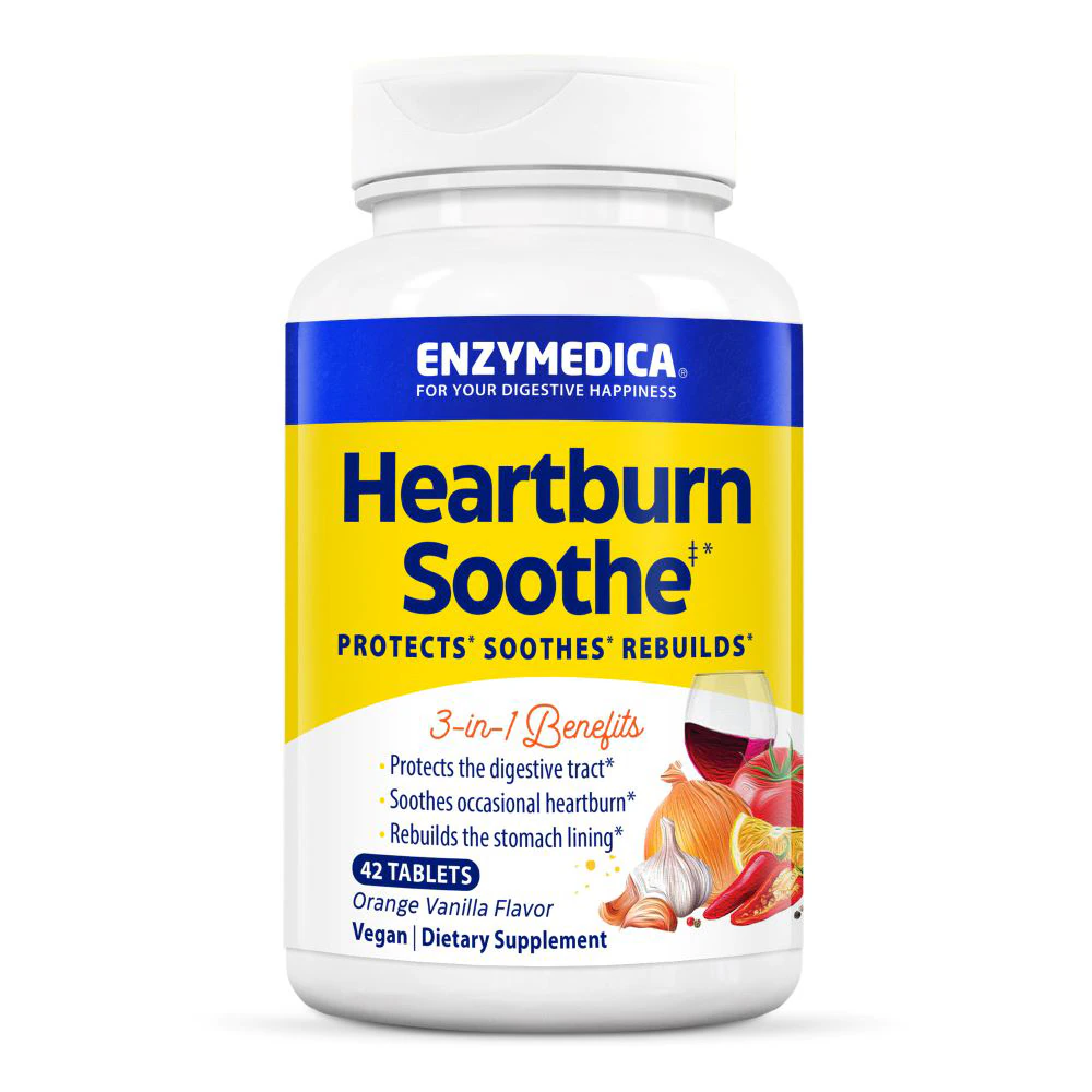 Enzymedica Heartburn Soothe Orange Vanilla -- 42 Tablets