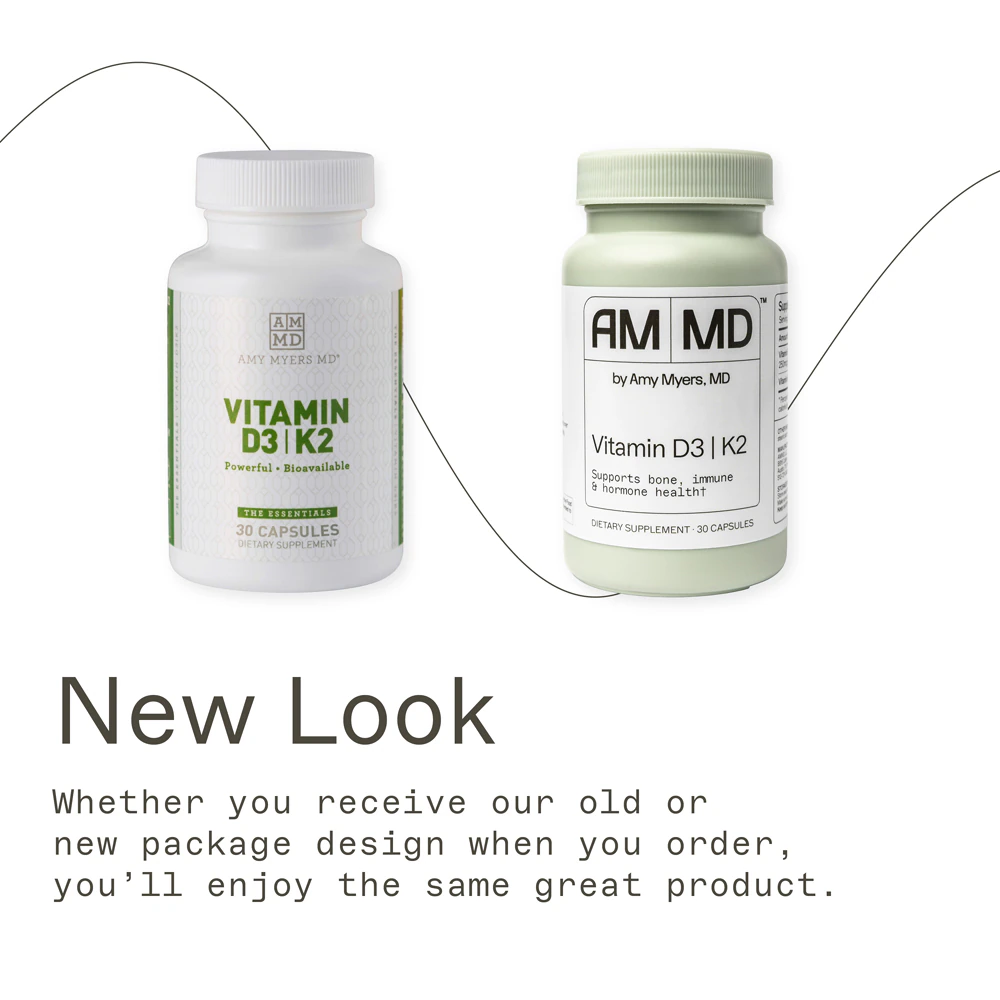 Amy Myers MD Vitamin D-K2 -- 10000 IU - 30 Capsules