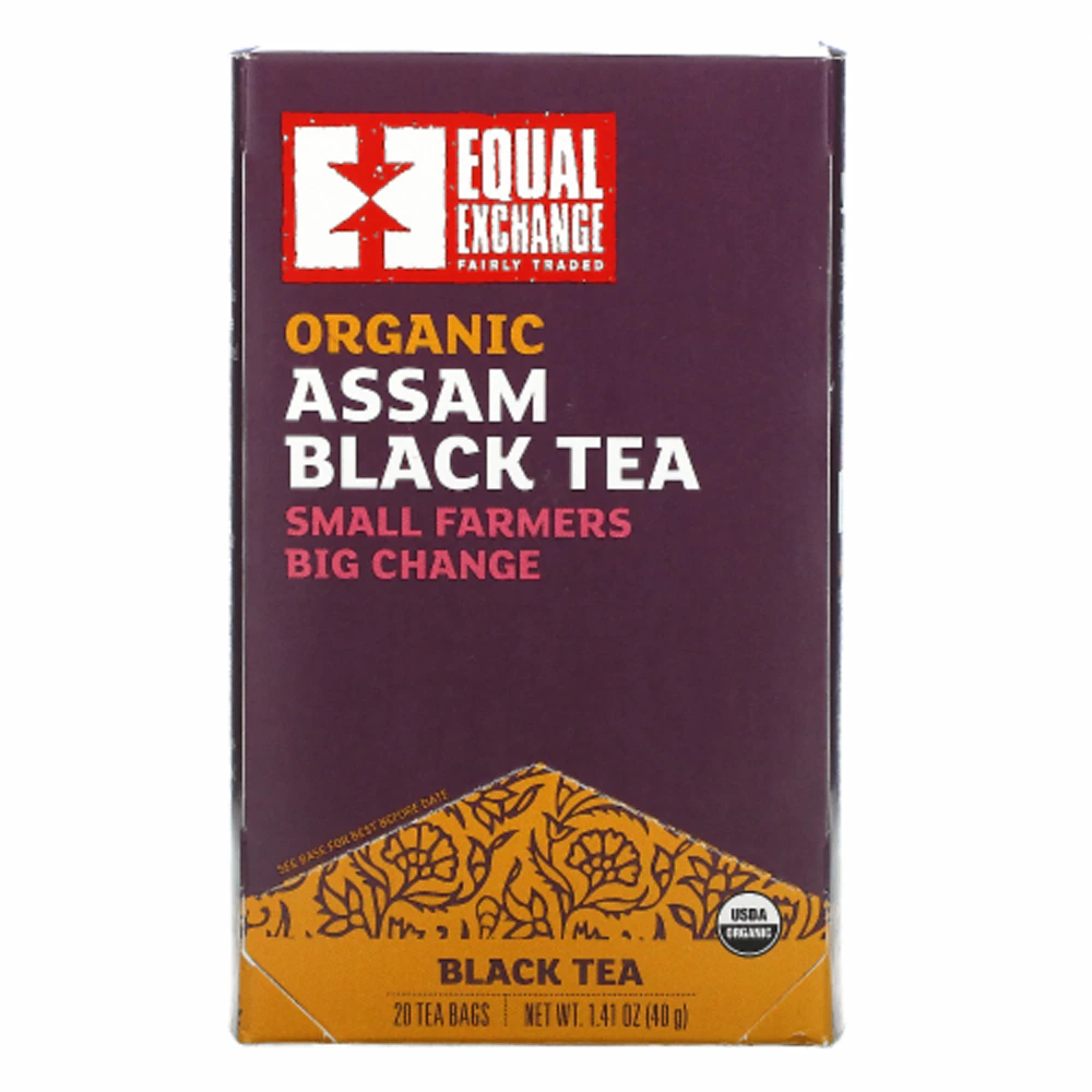 Equal Exchange Organic Assam Black Tea -- 20 Tea Bags