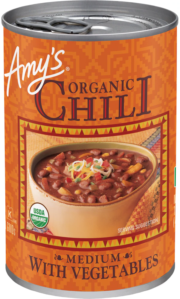 Amy's Organic Chili with Vegetables Medium -- 14.7 fl oz