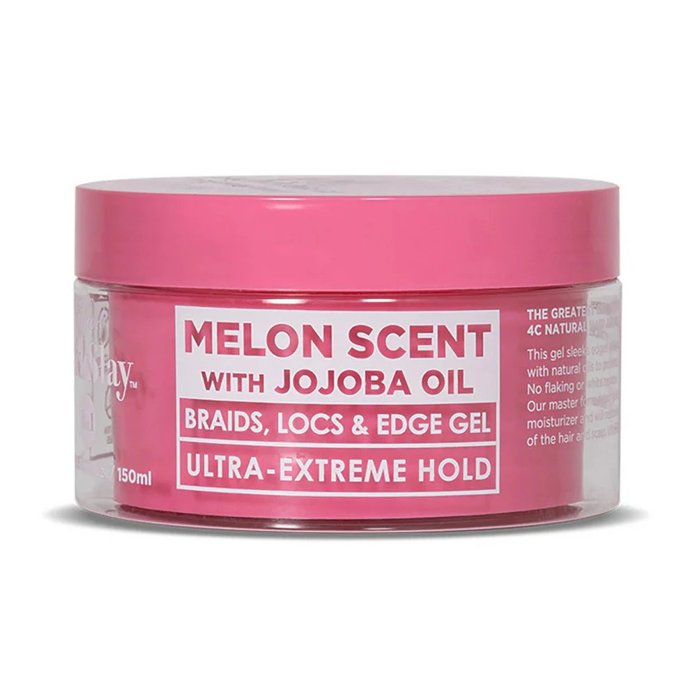 Esha Slick N Slay Hair Gel for Braids Locs & Edges - Melon Scent -- 5.07 fl oz