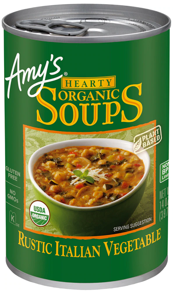 Amy's Organic Hearty Soup Rustic Italian Vegetable -- 14 fl oz