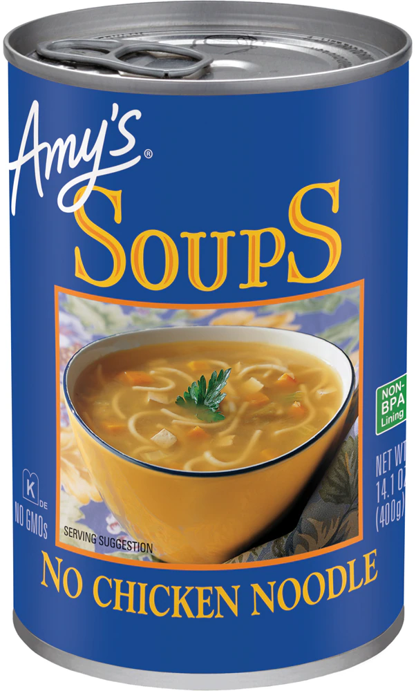 Amy's Organic Low Fat Soup No Chicken Noodle -- 14.1 fl oz