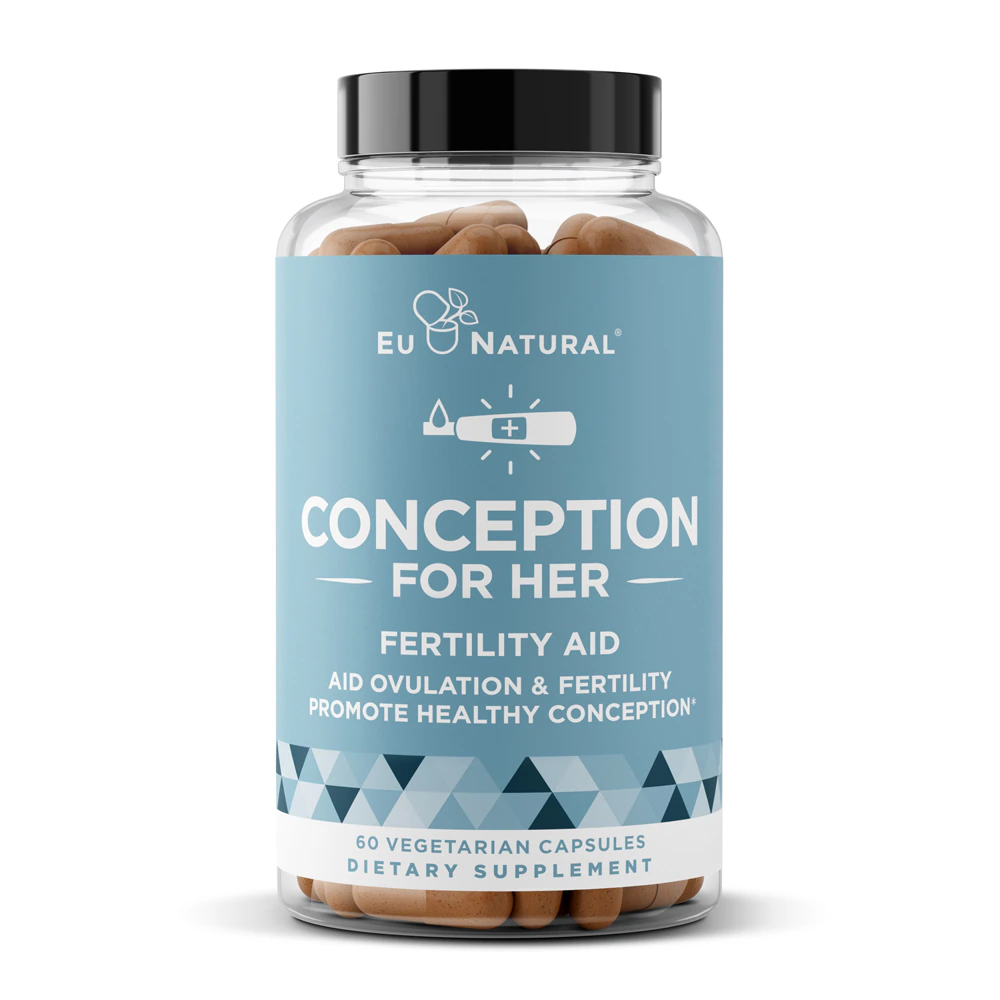 Eu Natural Conception For Her - Aid Ovulation - Hormonal Balance & Regular Cycles -- 60 Vegetarian Capsules