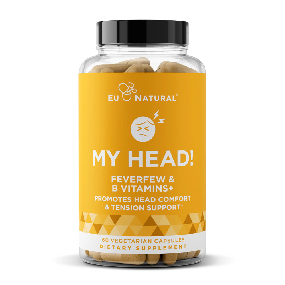 Eu Natural My Head! Natural Headache Vitamins -- 60 Vegetarian Capsules