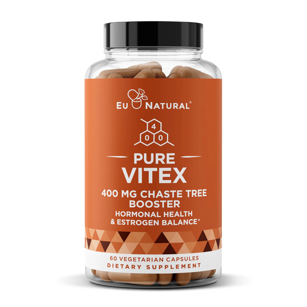 Eu Natural Pure Vitex - Chasterberry Hormone Health & Estrogen Balance -- 400 mg - 60 Vegetarian Capsules