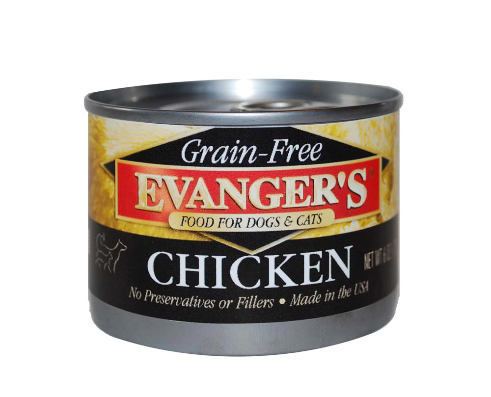 Evanger's Complements Dog + Cat Wet Food Mix-In Grain-Free Chicken -- 6 oz
