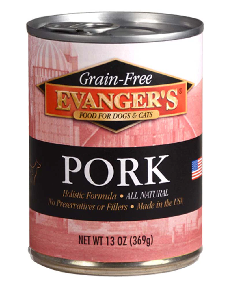 Evanger's Complements Dog + Cat Wet Food Mix-In Grain-Free Pork -- 12.5 oz
